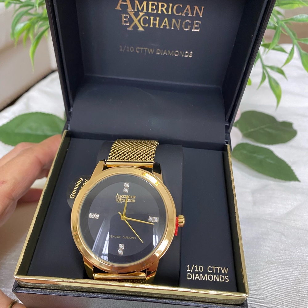 AMERICAN EXCHANGE MEN’S GENUINE DIAMOND COLLECTION WATCH, 44mm - Picture 9 of 12